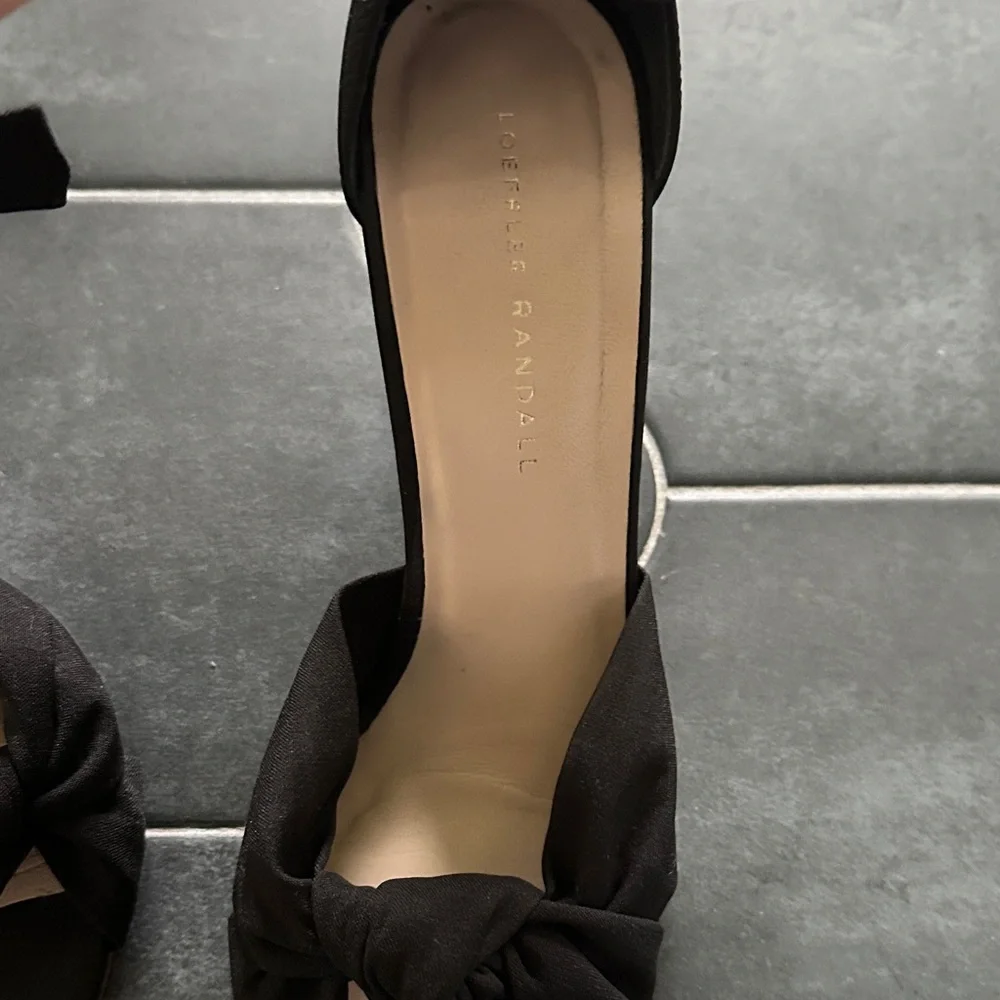 Loeffler Randall Black Bow Heels - Picture 4 of 5